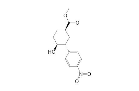 (1R,3R,4S)-4-hydroxy-3-(4-nitrophenyl)-1-cyclohexanecarboxylic acid methyl ester