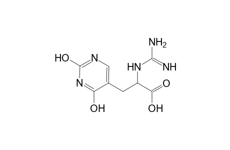 N-[amino(imino)methyl]-3-(2,4-dihydroxy-5-pyrimidinyl)alanine