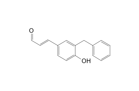 2-Propenal, 3-[4-hydroxy-3-(phenylmethyl)phenyl]-, (E)-