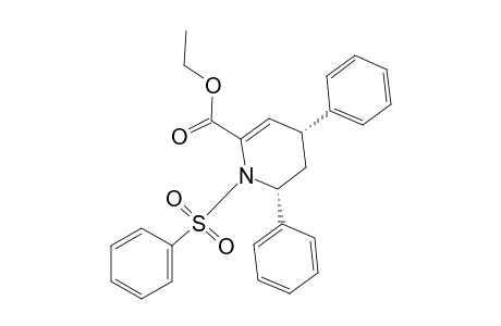 2-Pyridinecarboxylic acid, 1,4,5,6-tetrahydro-4,6-diphenyl-1-(phenylsulfonyl)-, ethyl ester, cis-