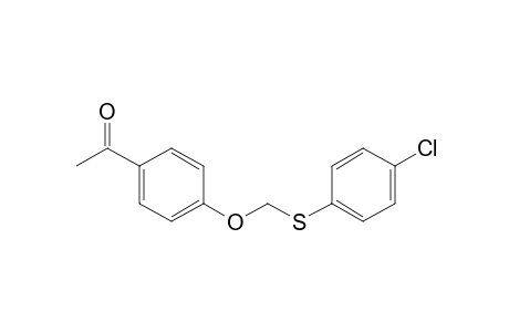 Ethanone, 1-[4-[[(4-chlorophenyl)thio]methoxy]phenyl]-