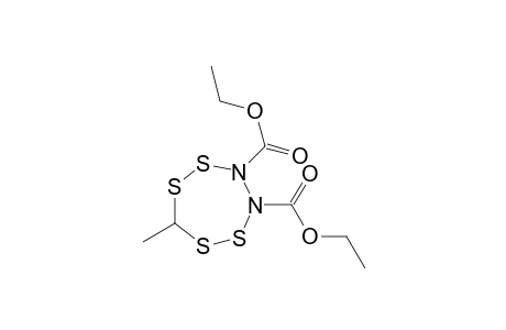 7-Methyl-1,2,5,6-tetrathia-3,4-diazacycloheptane-3,4-dicarboxylic acid-diethylester