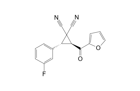 trans-3,3-Dicyano-2-(3-fluorophenyl)-1-furoylcyclopropane