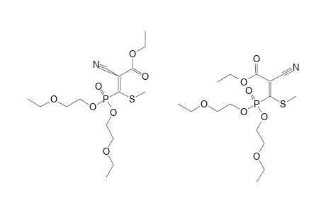 ETHYL-2-CYANO-3-METHYLTHIO-3-[DI-(2-ETHOXYETHOXY)-PHOSPHONYL]-ACRYLATE