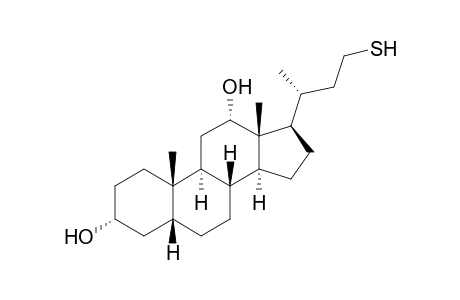 3.alpha.,12.alpha.-Dihydroxy-23-mercapto-24-nor-5.beta.-cholane