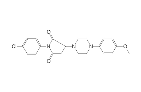 1-(4-chlorophenyl)-3-[4-(4-methoxyphenyl)-1-piperazinyl]-2,5-pyrrolidinedione