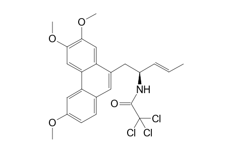 2,2,2-trichloro-N-[(E,1S)-1-[(3,6,7-trimethoxy-9-phenanthryl)methyl]but-2-enyl]acetamide