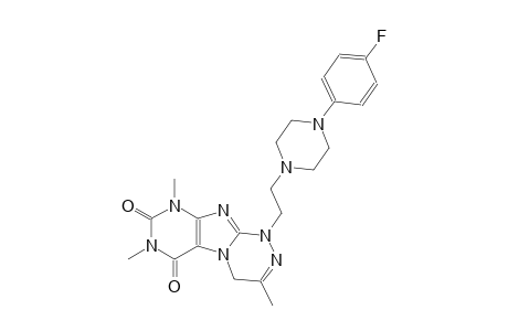[1,2,4]triazino[3,4-f]purine-6,8(7H,9H)-dione, 1-[2-[4-(4-fluorophenyl)-1-piperazinyl]ethyl]-1,4-dihydro-3,7,9-trimethyl-