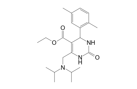 5-Pyrimidinecarboxylic acid, 4-[[bis(1-methylethyl)amino]methyl]-6-(2,5-dimethylphenyl)-1,2,3,6-tetrahydro-2-oxo-, ethyl ester