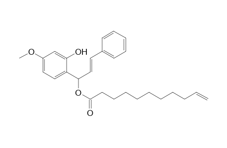 3'-(2"-Hydroxy-4"-methoxyphenyl)-1'-phenyl-propenylundec-10-enoate