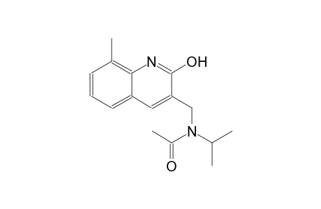 N-[(2-hydroxy-8-methyl-3-quinolinyl)methyl]-N-isopropylacetamide