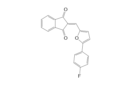 2-[[5-(4-fluorophenyl)-2-furanyl]methylidene]indene-1,3-dione