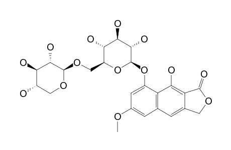 ALPHA-SORININ;6-METHOXYSORIGENIN-8-O-PRIMEVEROSIDE