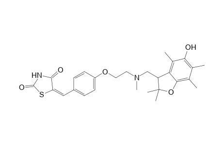 5-[4-[2-[N-(2,3-Dihydro-5-hydroxy-2,2,4,6,7-pentamethylbenzofuran-3-ylmethyl)-N-methylamino]ethoxy]phenylmethylene]thiazolidine-2,4-dione