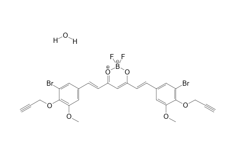 4,6-bis[(E)-2-(3-bromo-5-methoxy-4-prop-2-ynoxy-phenyl)vinyl]-2,2-difluoro-1-oxa-3-oxonia-2-boranuidacyclohexa-3,5-diene hydrate