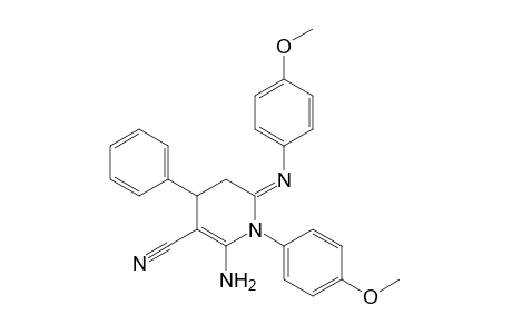 2-Amino-3-cyano-1-(4-methoxyphenyl)-6-(4-methoxyphenylimino)-4-phenyl-1,4,5,6-tetrahydropyridine