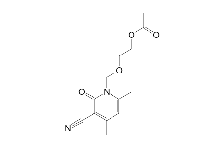 1-(2-ACETOXYETHOXYMETHYL)-4,6-DIMETHYL-2-OXO-1,2-DIHYDROPYRIDINE-3-CARBONITRILE