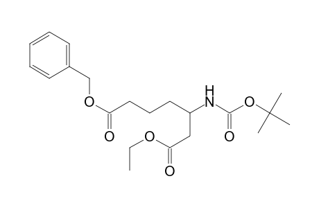 7-Ethyl 1-Benzyl 5-[(t-butoxy)carbonylamino]heptanedioate