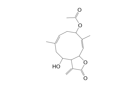 Cyclodeca[b]furan-2(3H)-one, 9-(acetyloxy)-3a,4,5,8,9,11a-hexahydro-4-hydroxy-6,10-dimethyl-3-methylene-