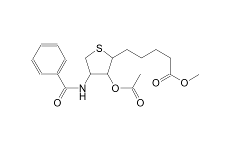 2-thiophenepentanoic acid, 3-(acetyloxy)-4-(benzoylamino)tetrahydro-, methyl ester, (2S,3S,4S)-