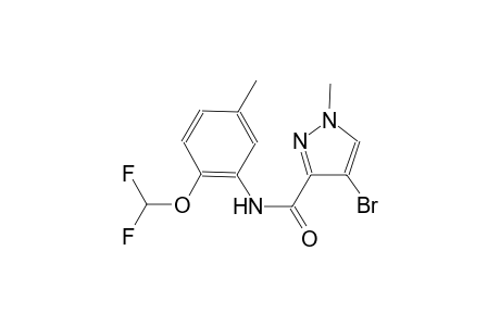 4-bromo-N-[2-(difluoromethoxy)-5-methylphenyl]-1-methyl-1H-pyrazole-3-carboxamide