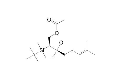 (2RS,3RS)-2-[(TERT.-BUTYL)-DIMETHYLSILYL]-3-HYDROXY-3,7-DIMETHYL-6-OCTENYL]-ACETATE