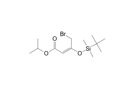 ISOPROPYL-4-BROMO-3-(TERT.-BUTYLDIMETHYLSILYLOXY)-BUT-2-ENOATE