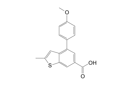 4-(4-Methoxyphenyl)benzo[b](2-methylthiophene)-6-carboxylic Acid