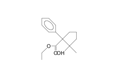 1-Hydroxy-2-phenyl-2-methyl-1-cyclopentanecarboxylic acid, ethyl ester