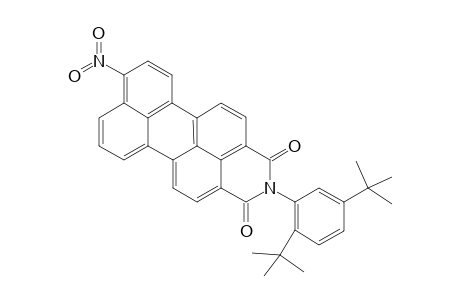 N-[di(2',5'-(t-Butylphenyl)]-9-nitroperylene-3,4-dicarboxamide