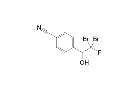 4-(2,2-dibromo-2-fluoro-1-hydroxyethyl)benzonitrile