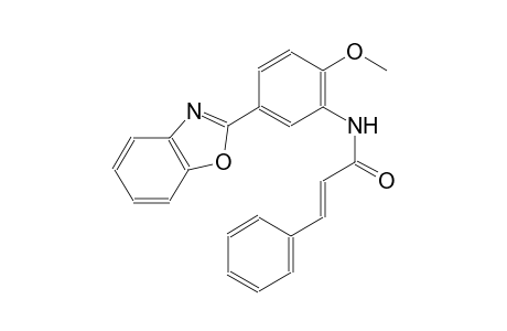 2-propenamide, N-[5-(2-benzoxazolyl)-2-methoxyphenyl]-3-phenyl-, (2E)-
