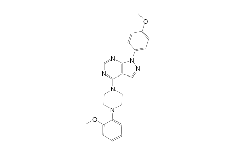 1H-pyrazolo[3,4-d]pyrimidine, 1-(4-methoxyphenyl)-4-[4-(2-methoxyphenyl)-1-piperazinyl]-