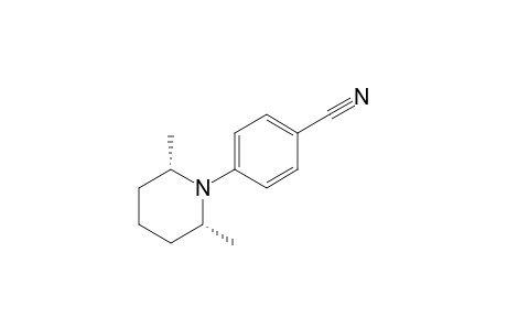 4-[(2R,6S)-2,6-Dimethylpiperidin-1-yl]benzonitrile