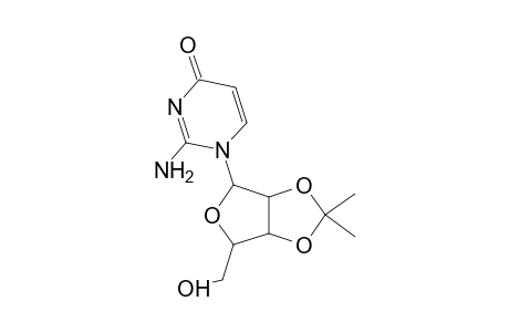 4(1H)-Pyrimidinone, 2-amino-1-[2,3-O-(1-methylethylidene)-.beta.-d-ribofuranosyl]-