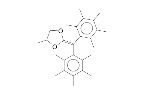 2-[bis(2,3,4,5,6-pentamethylphenyl)methylene]-4-methyl-1,3-dioxolane
