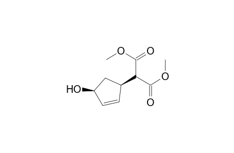 2-[(1R,4S)-4-hydroxy-1-cyclopent-2-enyl]propanedioic acid dimethyl ester