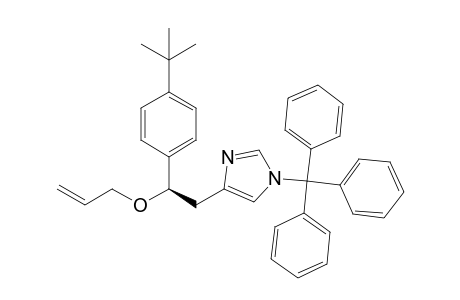 (+)-(R)-4-[2-(Allyloxy)-2-(4-tert-butylphenyl)ethyl]-1-trityl-1H-imidazole