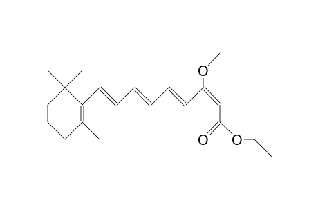 3-Methoxy-9-(2,6,6-trimethyl-1-cyclohexen-1-yl)-(2Z,4E,6E,8E)-2,4,6,8-nonatetraenoic acid, ethyl ester