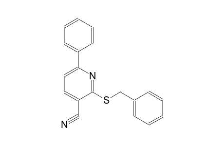 3-pyridinecarbonitrile, 6-phenyl-2-[(phenylmethyl)thio]-