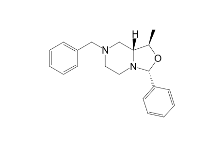 (1R,3R,8aR)-1-methyl-3-phenyl-7-(phenylmethyl)-1,3,5,6,8,8a-hexahydro-[1,3]oxazolo[3,4-a]pyrazine