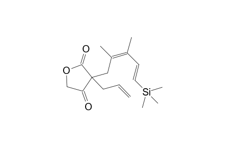 3-Allyl-3-[(2'Z,4'E)-2',3'-dimethyl-5'-(trimethylsilyl)penta-2',4'-dienyl]furan(5H)-2,4-dione