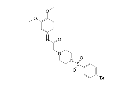 1-piperazineacetamide, 4-[(4-bromophenyl)sulfonyl]-N-(3,4-dimethoxyphenyl)-