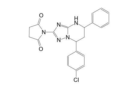1-[7-(4-chlorophenyl)-5-phenyl-4,5,6,7-tetrahydro[1,2,4]triazolo[1,5-a]pyrimidin-2-yl]-2,5-pyrrolidinedione