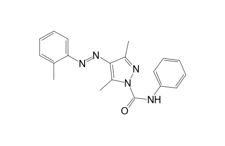 3,5-dimethyl-N-phenyl-4-(o-tolylazo)pyrazole-1-carboxamide