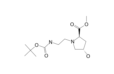 (2R,4R)-1-(N-TERT.-BUTYLOXYCARBONYL-AMINOETHYL)-4-HYDROXYPROLINE-METHYLESTER