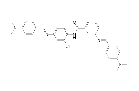 N-[2-chloro-4-({(E)-[4-(dimethylamino)phenyl]methylidene}amino)phenyl]-3-({(E)-[4-(dimethylamino)phenyl]methylidene}amino)benzamide