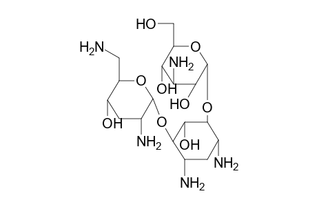 4,6-Diamino-3-[(3-amino-3-deoxyhexopyranosyl)oxy]-2-hydroxycyclohexyl 2,6-diamino-2,3,6-trideoxyhexopyranoside