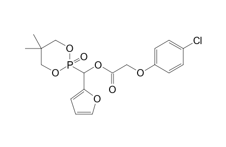 2-(4-chlorophenoxyacetoxy)(2-furyl)methyl-5,5-dimethyl-1,3,2-dioxaphospha-2-onephosphonate