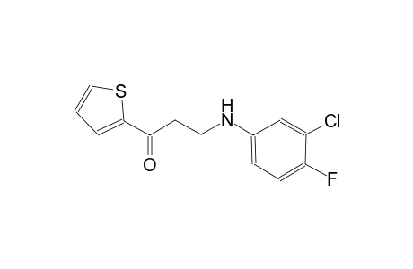 3-(3-chloro-4-fluoroanilino)-1-(2-thienyl)-1-propanone